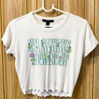 ราคา เสื้อยืดเอวลอย สีขาว (42578620383)