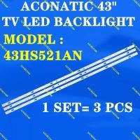 ราคา 43HS521AN ACONATIC 43" TV LED BACKLIGHT (LAMP TV) ACONATIC 43 INCH LED TV 43HS521AN 43HS521HS (56403753007)