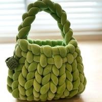 ราคา กระเป๋าแฮนด์เมด สีดํา 2 ซม.ถักวัสดุกระเป๋า ทําเอง ไอซ์แลนด์เส้นด้ายกระเป๋าหนาสุดโครเชต์ซื้อกด แมว ด้ายผ้า 95NN (49454225172)