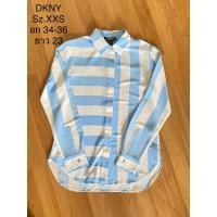 ราคา DKNY ของแท้ เสื้อเชิ้ต อก 34-36 ผ้าสวยมาก สภาพใหม่ ไม่มีตำหนิ (23737851349)