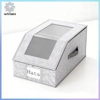 ราคา ซ้าย หมวกแข็งแรงที่เก็บสําหรับหมวกเบสบอล,ถือได้ถึง24หมวกล้างหมวกออแกไนเซอร์สําหรับตู้เสื้อผ้า,ห้องนอน,กล่องหมวกกว้างพร้อมกระดาษแข็ง GHT (44706384727)