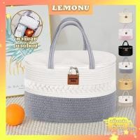 ราคา 2026กระเป๋ามีฝาปิดกระเป๋าคลอดบุตรกระเป๋าแม่และเด็กกระเป๋าตะกร้าผ้าฝ้ายแบบพกพาอเนกประสงค์สําหรับใส่ผ้าอ้อมเด็กกระเป๋าเดินทางเด 4แอลพี (27444290558)