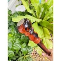 ราคา ไม้ตะพด ไม้เท้า ทำจากไม้พยุง ฝัเหรียญครุฑ 2517 ความยาวประมาณ 108 ซม. (10656191320)