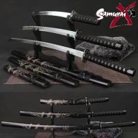 ราคา Samurai Sword ดาบซามูไร 3 เล่ม 3 ขนาด JAPAN คาตานะ サムライ Katana Dragon ดาบนินจา มีดดาบ Ninja ดาบญี่ปุ่น ฟรี แท่นวางดาบ (7912636006)