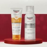 ราคา เซ็ท Eucerin Hyaluron spray 50 ML + SUN DRY TOUCH BODY SPF50+ 50 ML (13551317782)