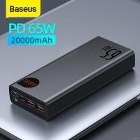 ราคา Baseus แบตสำรอง 20000mAh เครื่องชาร์จแบตเตอรี่ Power Bank 22.5W/ 65W Type C PD Micro USB แบบชาร์จไว ชนิดพกพา (21173860424)