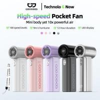 ราคา GOOJODOQ Gfs007 Mini พัดลมพกพา 4000mah พัดลม Type C พร้อมจอแสดงผล พัดลมไอเย็น 100 ระดับ พัดลมมือถือ (28841463764)