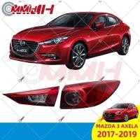 ราคา Mazda 3 Mazda3 LED Axela Sedan (2017-2019) ไฟท้ายด้านหลังไฟท้าย Lampu Taillamp ไฟท้าย akur Lampu belakang ไฟเบรคหยุด (55953563954)