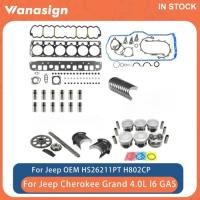 ราคา Engine Rebuilding Gasket Kit Fit 4.0 L T For Jeep Wrangler Grand Cherokee ERH MX XJ ZJ ZG WJ WG TJ (55056573389)
