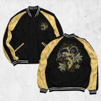 ราคา HIPNOP Sukajan Wayang เสื้อแจ็คเก็ตพิมพ์เสื้อแจ็คเก็ตผู้ชายและผู้หญิง Distro Unisex Japan Premium Original (44604842401)