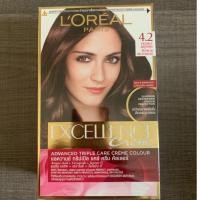 ราคา ครีมเปลี่ยนสีผม ลอรีอัล ปารีส L'oreal Paris Excellence Creme # 4.2 Pearly Brown สีน้ำตาลประกายม่วง (5178270952)