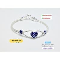 ราคา สร้อยข้อมือเงินแท้ งานสุโขทัยแท้ ลงยาแบบร้อน ลายดอกพิกุล หนัก 3 สลึงตัน ยาว 6.5-7 นิ้ว(เรือนเงินแท้) (47705656840)