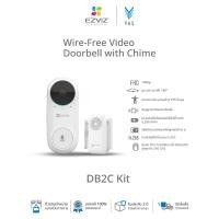 ราคา Ezviz Wi-Fi Video Doorbell Kit with Chime กริ่งประตูวิดีโอแบบไร้สายพร้อมออด รุ่น DB2C