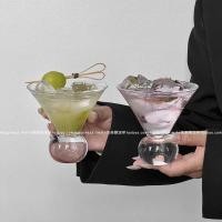ราคา Niche ins Retro Ball Bottom Glass Wine Glass Ice American Coffee Cup Juice Cup Sparkling Water Cup Drink Cup (43876888197)