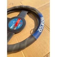 ราคา หุ้มพวงมาลัย sparco สีดำตัดด้วยสีเทา พร้อมสกรีนโลโก้ สัมผัสนุ่ม จับสบาย ไร้กลิ่น ทนทาน (44301903747)