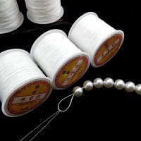 ราคา ด้ายร้อยลูกปัดด้ายร้อยมุก DIY สร้อยข้อมือเชือกถักด้วยมือด้ายพันด้ายเชือกร้อยลูกปัดสีขาว (29570453610)