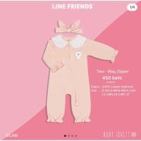 ราคา (New ต่ำกว่าแบรนด์!) Babylovett : Exclusive BROWN & CONY Line Friends - No.10 Two-Way Zipper (25916333507)