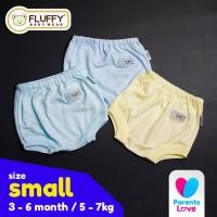 ราคา FLUFFY - กางเกงสามเหลี่ยมเด็ก 3-6 เดือน | 3 ชิ้น | ไซส์ S | 3 สี (41906372154)