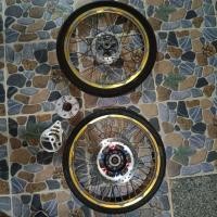 ราคา ชุดขอบล้อ17หน้าหลังพร้อมยาง ใส่กับ MSX-125 ของมือสองพร้อมใส่ใช้งานครับ (28756040800)