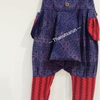 ราคา HIT150MAY กางเกงม้ง ล้านนา ผ้าฝ้าย น้ำเงินแดง แฟชั่น พิมพ์ลาย ใส่สบาย สวยมาก (2107155796)