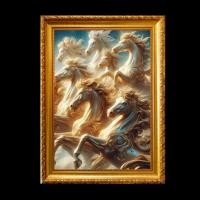 ราคา ม้าสวรรค์ ม้ามงคล เจริญก้าวหน้า นำพาความสุข ของขวัญ มงคล รูปพร้อมกรอบรูปบูชา (26303069643)