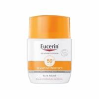 ราคา Eucerin Sun Sensitive Protect Face Sun Fluid SPF50+ (SUN FLUID MATTIFYING FACE SPF50+) สินค้านำเข้าจากยุโรป 50ml. (7734864909)