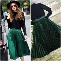 ราคา กระโปรงพลีทสีเขียว (904716087)