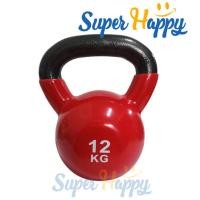 ราคา เคตเทิลเบล 12KG ลูกตุ้มยกน้ำหนักสีสัน เหล็กหล่อยกน้ำหนักหุ้มด้วยยาง เกรดยิม Kettlebell Dumbbell (20556142935)