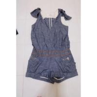ราคา mia mia จั้มสูทยีนส์กางเกงขาสั้นมือสอง สภาพดีs,m (21355506818)