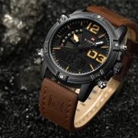 ราคา หรูหราในราคาเบาๆนาฬิกาข้อมือชาย กันน้ำ naviforce watch แท้ รุ่นNF9095-BYBN สายหนัง ของแท้100% (936228124)