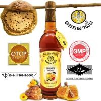 ราคา น้ำผึ้งป่าเดือน5แท้100% น้ำผึ้งแท้ จากเกสรดอกไม้ป่า ขวดพลาสติก ขนาด 1000 กรัม ดอยผาผึ้ง (6544958900)