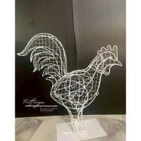 ราคา โครงลวดเหล็กดัดรูปไก่ โครงลวดปลูกต้นไม้ ตกแต่งสวน พันไฟ หุ้มหญ้าเทียม (49056346382)