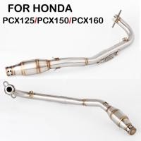 ราคา Slip On For PCX125 PCX 125 PCX150 PCX 150 PCX160 PCX 160 2021-2023 Motorcycle Exhaust Modified Fron (57205574268)