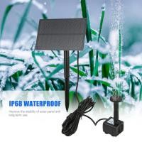 ราคา ปั๊มน้ําพุพลังงานแสงอาทิตย์ 5.5V 1.5W Polycrystalline Silicon Solar Panel Birdbath Fountain Pump (44955830583)