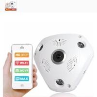 ราคา กล้องวงจรปิด VR IP Camera / กล้อง 1.3 MP / บันทึกเสียง / เลนส์ตาปลาถ่ายภาพ 360 องศา / ถ่ายภาพกลางวันและ (472206315)