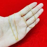 ราคา สร้อยทองชุบลายเม็ดข้าวทอง1สลึงยาว18นิ้ว (17043840293)