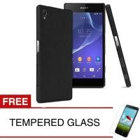 ราคา เคสสําหรับ Sony Xperia Z5 Premium / E6853 - 5.5 นิ้ว - เคสนิ่มแบบบาง - สีดําทึบ + กระจกนิรภัย (41853809448)