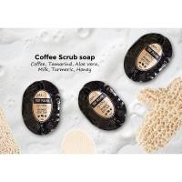 ราคา สบู่สมุนไพร สบู่สครับกาแฟ มะขาม น้ำผึ้ง ขมิ้น นมสด ว่านหาง แถมฟรีตาข่ายตีฟอง By Too' Plearn (ถูเพลิน) (1500375683)