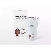 ราคา [แท้]แก้วสตาร์บัคส์ คอลเลคชั่นล่าสุด Starbucks® Stainless Steel LINE Friends Brown and Cony Tumbler 12oz. ทัมเบลอร (13658994173)