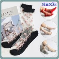 ราคา เลือก ลูกไม้ถุงเท้าฤดูร้อน,ยืดหยุ่นลื่นดอกไม้ข้อเท้าร้านขายชุดชั้นใน, ระบายอากาศได้โปร่งใสตาข่ายเชียร์ถุงเท้าข้อเท้า (56004225132)