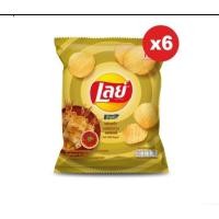 ราคา เลย์ มันฝรั่งแท้ทอดกรอบ 10บาท รสหมึกย่าง ฮอตลิลลี่ ขนาด 27กรัม x6ซอง (13412567994)
