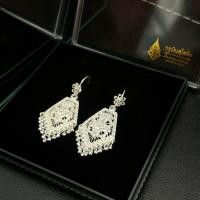 ราคา ต่างหูเงินสุโขทัย เงินแท้99.9% (24835934527)