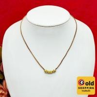 ราคา สร้อยคอทองเหลืองโบราณลายสี่เสาคั่นปล้องตัดลายจิกลาย ความยาว 16 นิ้ว งานทองเหลืองแท้ งานดิบไม่ได้ชุบ ทองเหลืองโบราณ (40220565641)