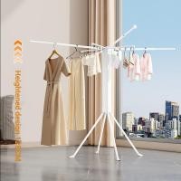 ราคา ผีเสื้อขอบชั้นวางลูกบาศก์รูบิคราวตากผ้าราวตากผ้าไม้แขวนเสื้อมัลติฟังก์ชั่ตั้งพื้นระเบียงพับราวตากผ้า (56653431864)