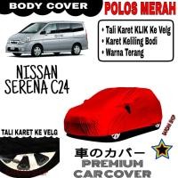 ราคา MERAH NISSAN SERENA C24 ผ้าคลุมรถ PLAIN RED BODY COVER SERENA PREMIUM BODY COVER (49901328220)