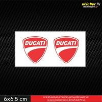 ราคา สติ๊กเกอร์ DUCATI สีแดง 1ชุดได้ 2 ดวง ขนาด 6X6.5 cm (4740512908)