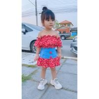 ราคา ชุดเซตกระโปรงลายดอกสงกรานต์ ชุดสงกรานต์เด็ก มีหลายสี (25565148438)