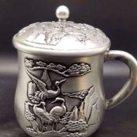 ราคา เก่าเงินเงินสเตอร์ลิงเงินบริสุทธิ์ทิเบตเงินถ้วยชาชากระบอก ซองเหอ ส่งผู้สูงอายุโบราณสินค้าเก่าประเทศคอลเลกชันของแท้2634lj (51956730782)