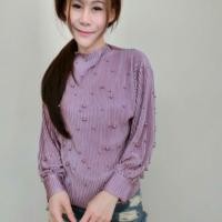 ราคา เสื้อแขนยาวมาเพิ่มใหม่จร้า เป็นผ้าซาตินอัดพลีท เนื้อนิ่ม (131957771)