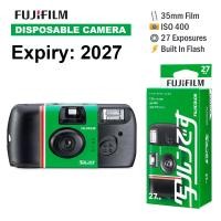 ราคา [หมดอายุ 2027] Fujifilm Simple Ace QuickSnap Flash กล้องฟิล์มใช้แล้วทิ้ง ISO 400 35mm 27Exp (41152632559)